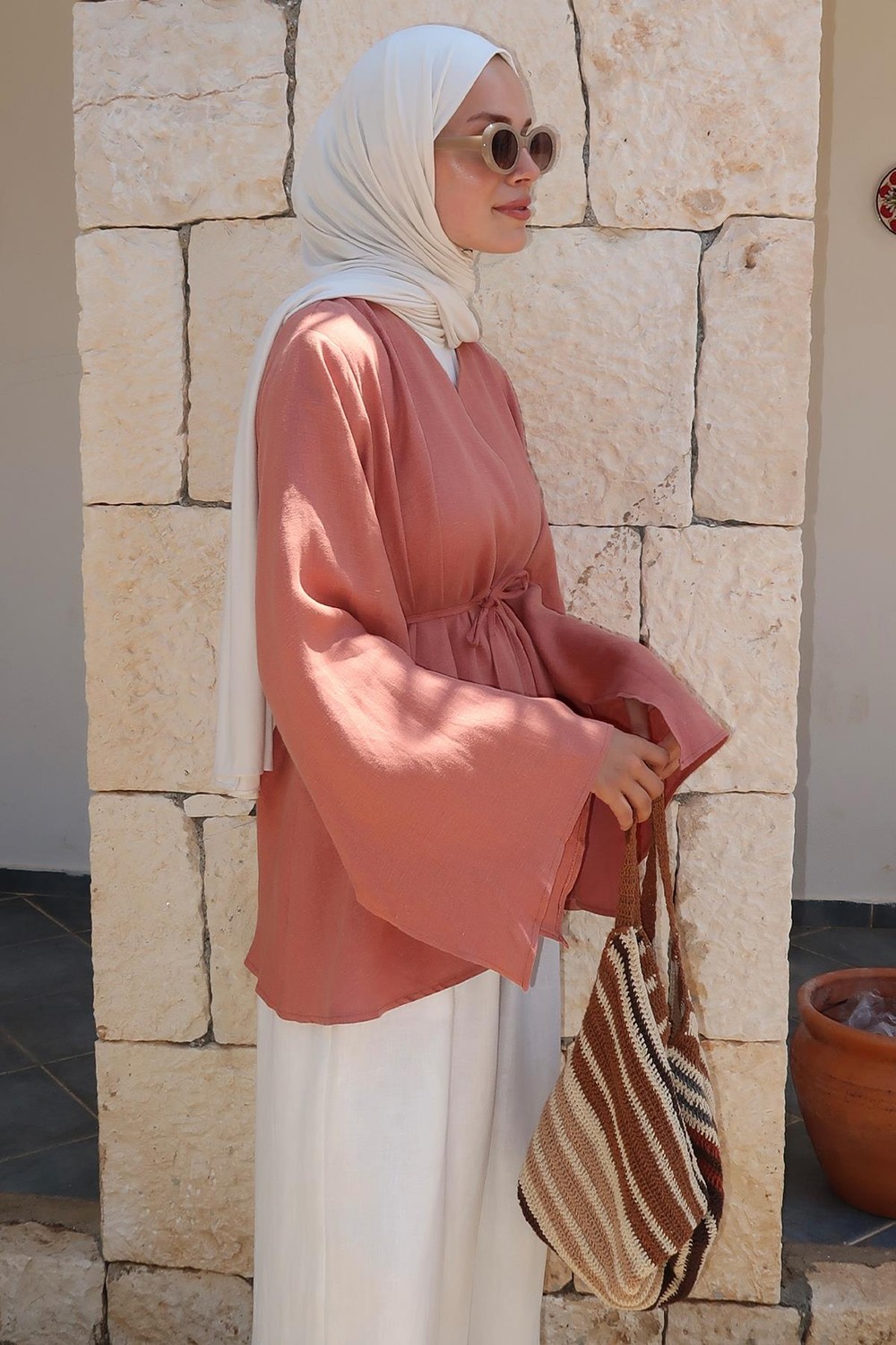 Lamis Kimono Terracotta