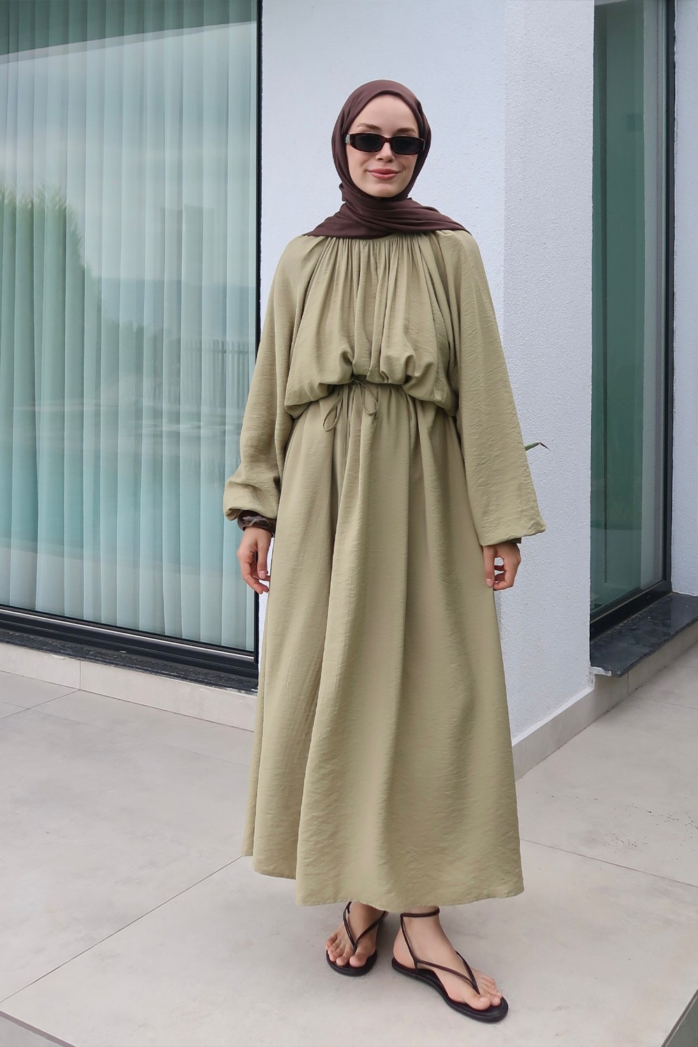 Soft Green Fiore Dress 