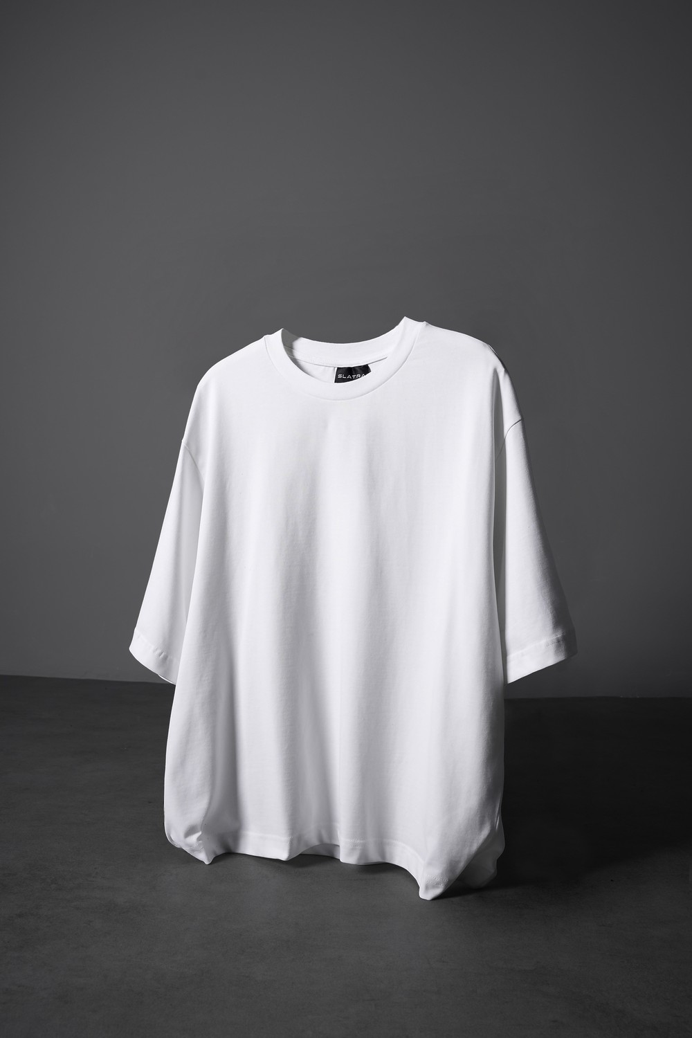 Erkek Beyaz Boxy Fit Basic Tshirt