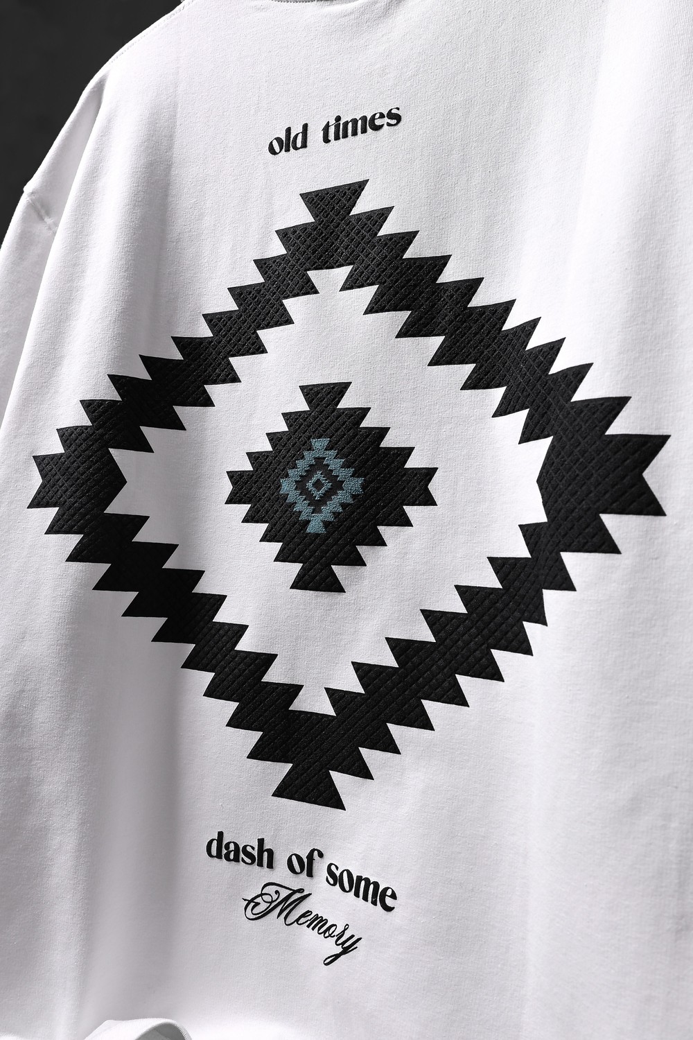Erkek Beyaz Memory Lego Kabartma Baskılı Oversize Tshirt