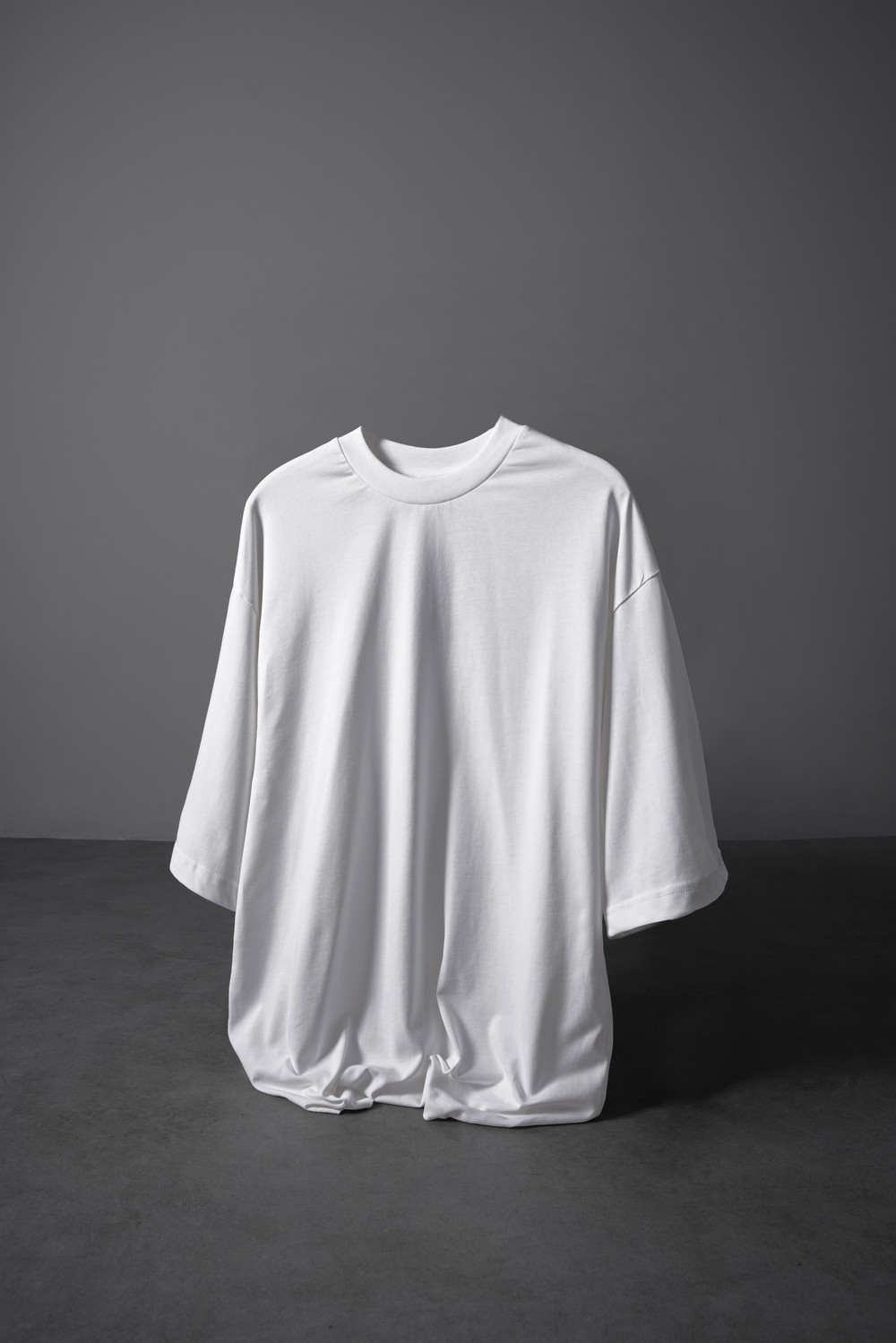 Erkek Beyaz Oversize Basic Tshirt