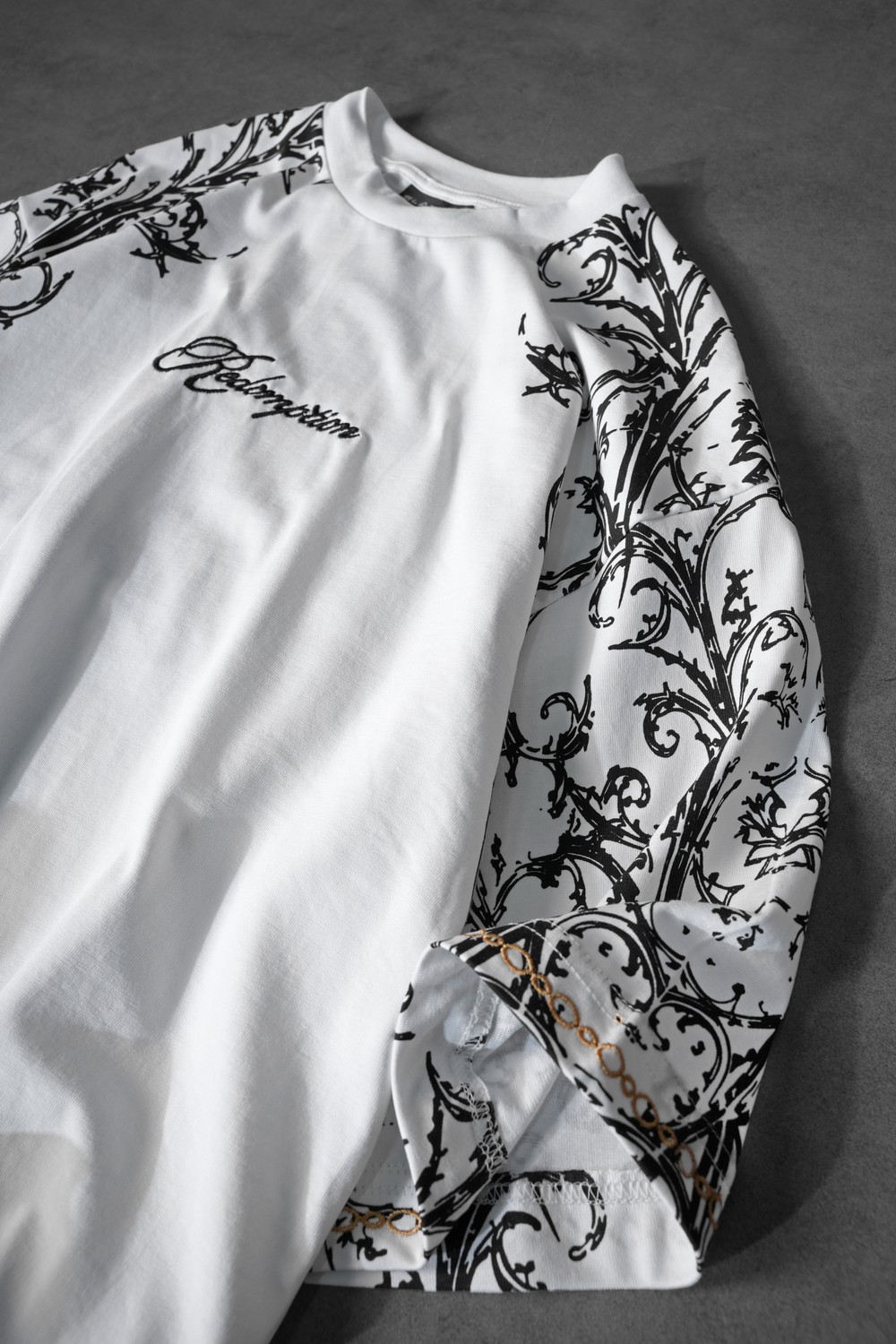 Erkek Beyaz Redemption Patchli Baskılı Oversize Tshirt