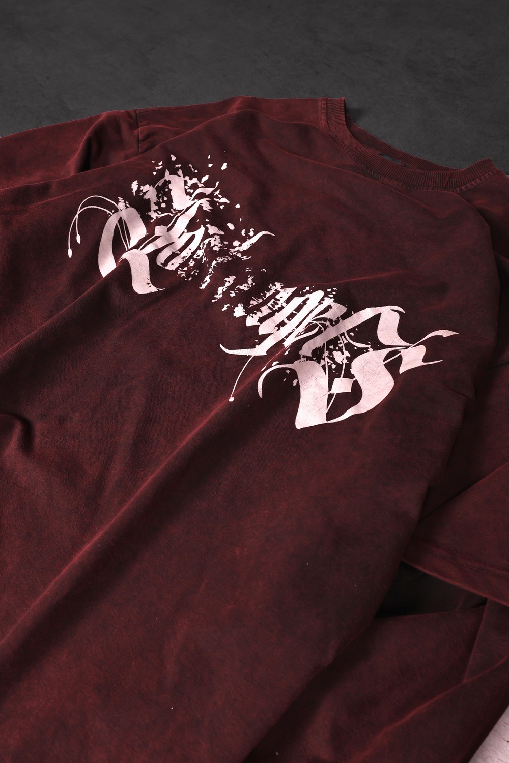 Erkek Bordo Lord Angels Oversize Sweatshirt