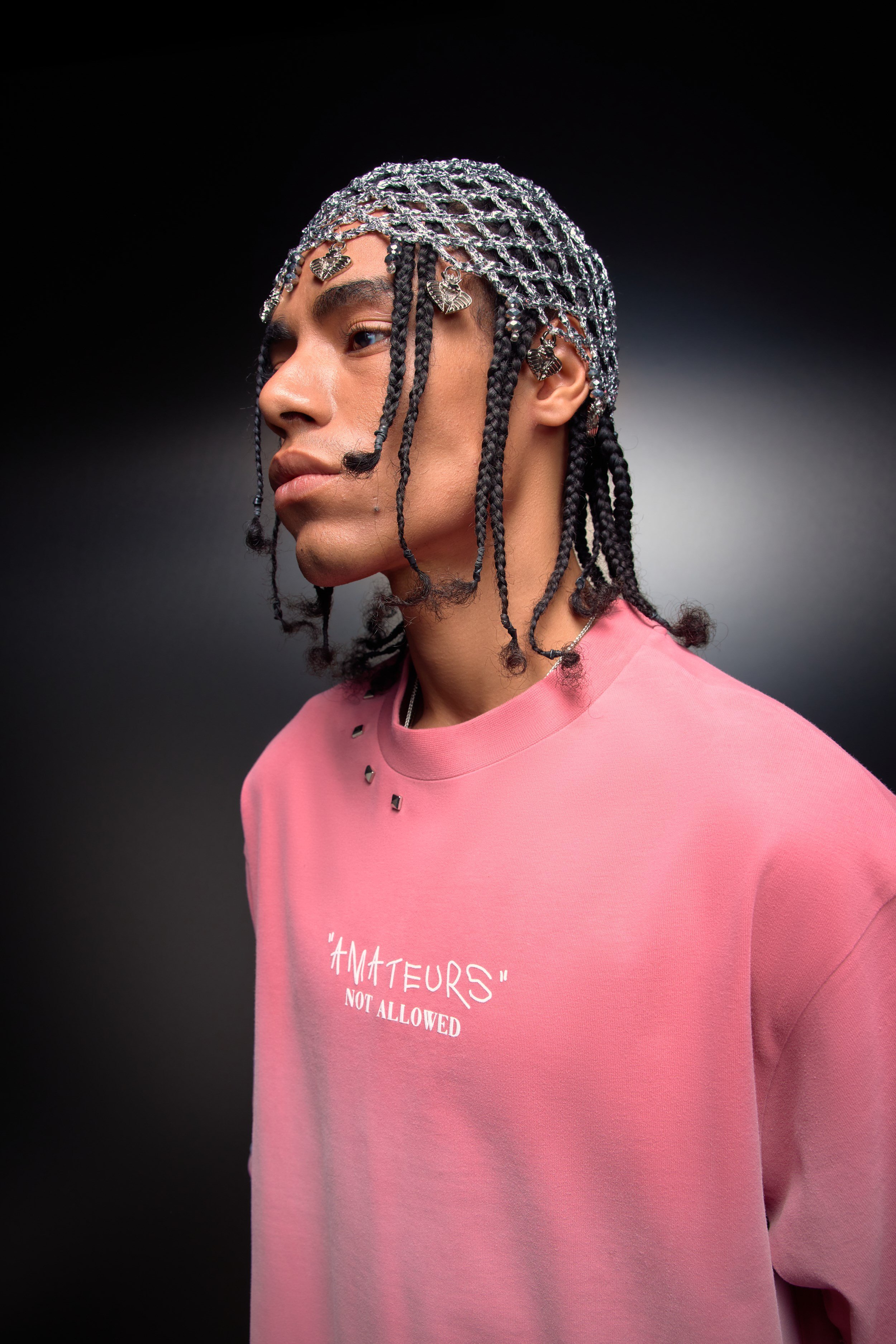 Erkek Gül Kurusu Amateur Spreyli Boxy Fit Tshirt