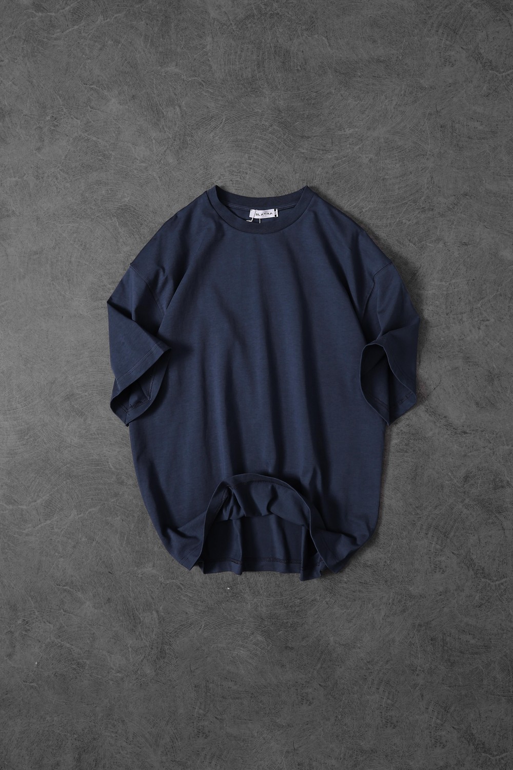 Erkek İndigo Basic Oversize Tshirt