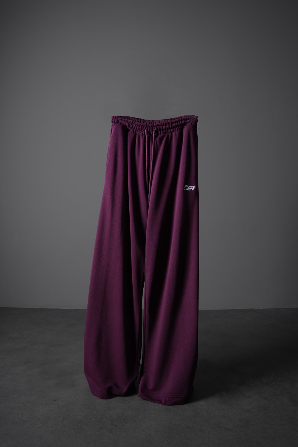 Erkek Mürdüm Basic Baggy Eşofman