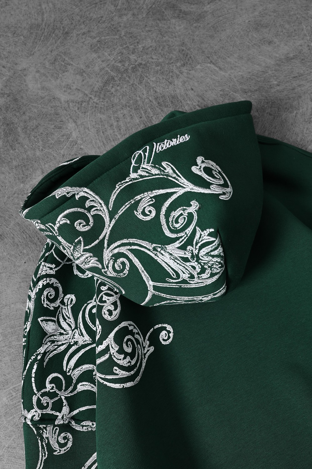 Erkek Nefti Victories Kol Patch Kapüşonlu Oversize Sweatshirt