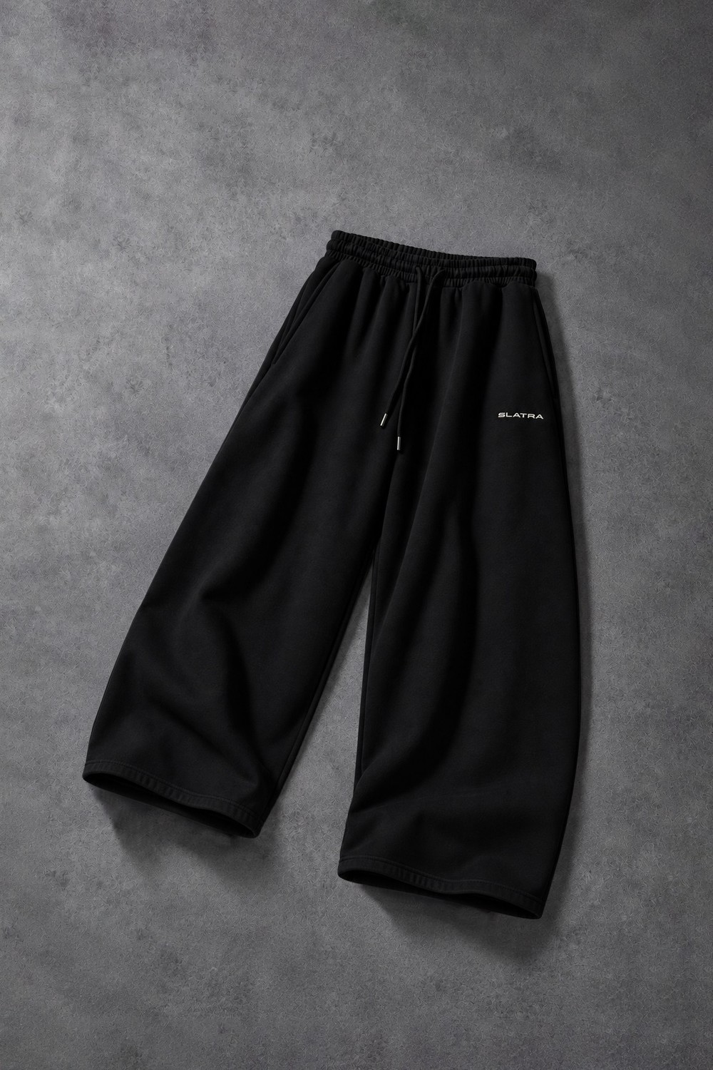 Erkek Siyah Basic Baggy Eşofman