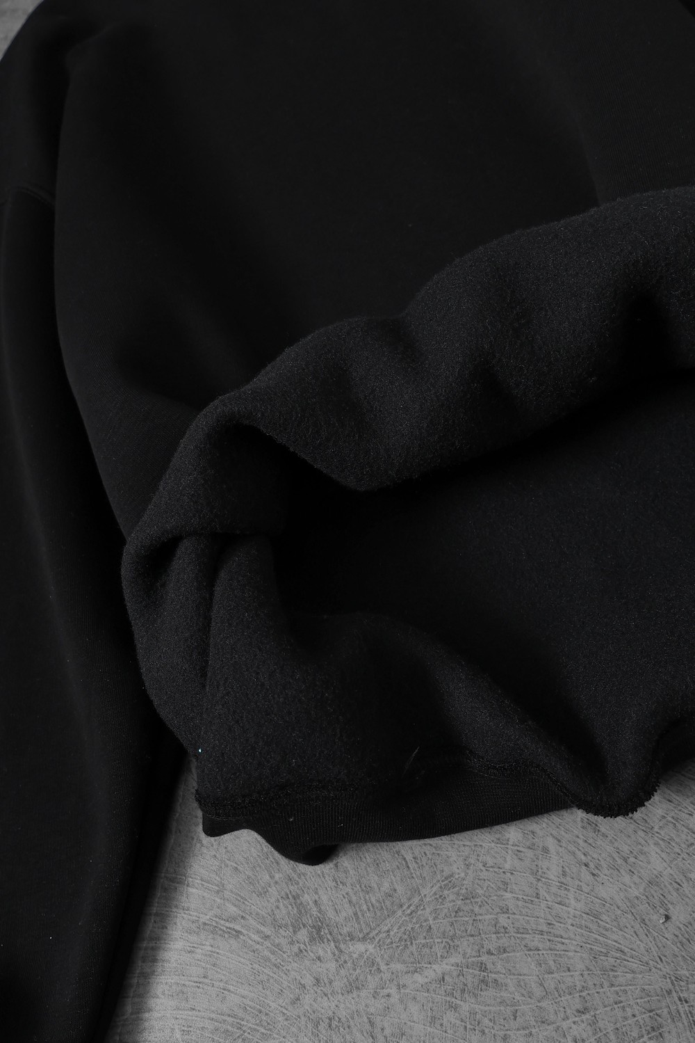 Erkek Siyah Basic Kapüşonlu Oversize Sweatshirt