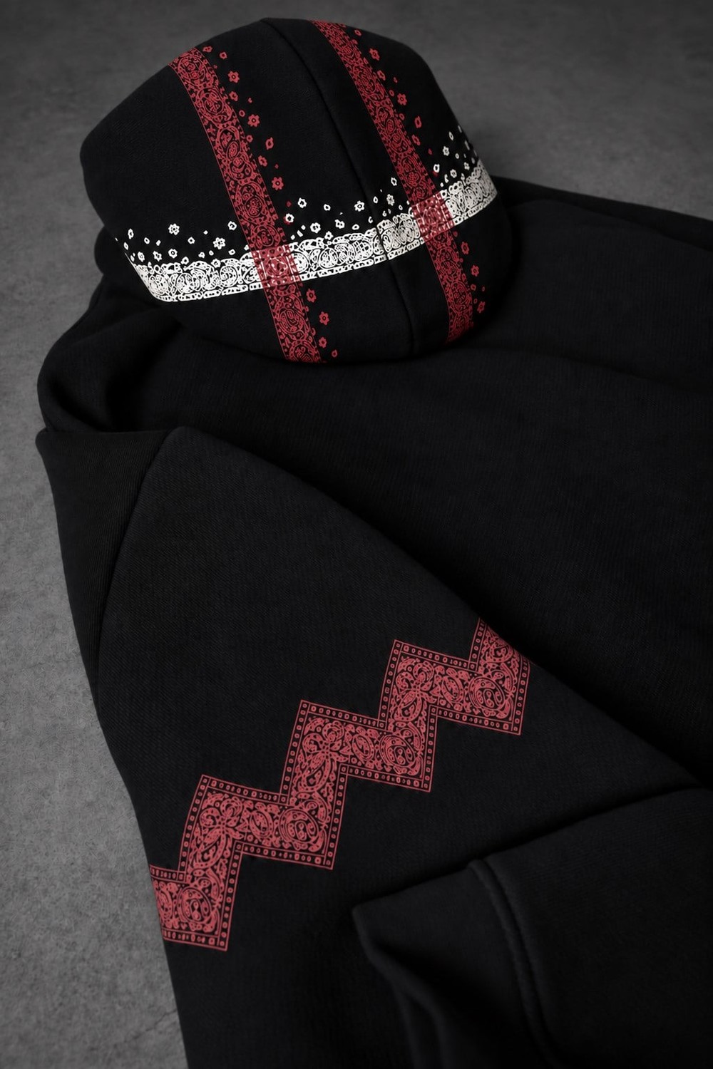 Erkek Siyah Slatdose Oversize Hoodie