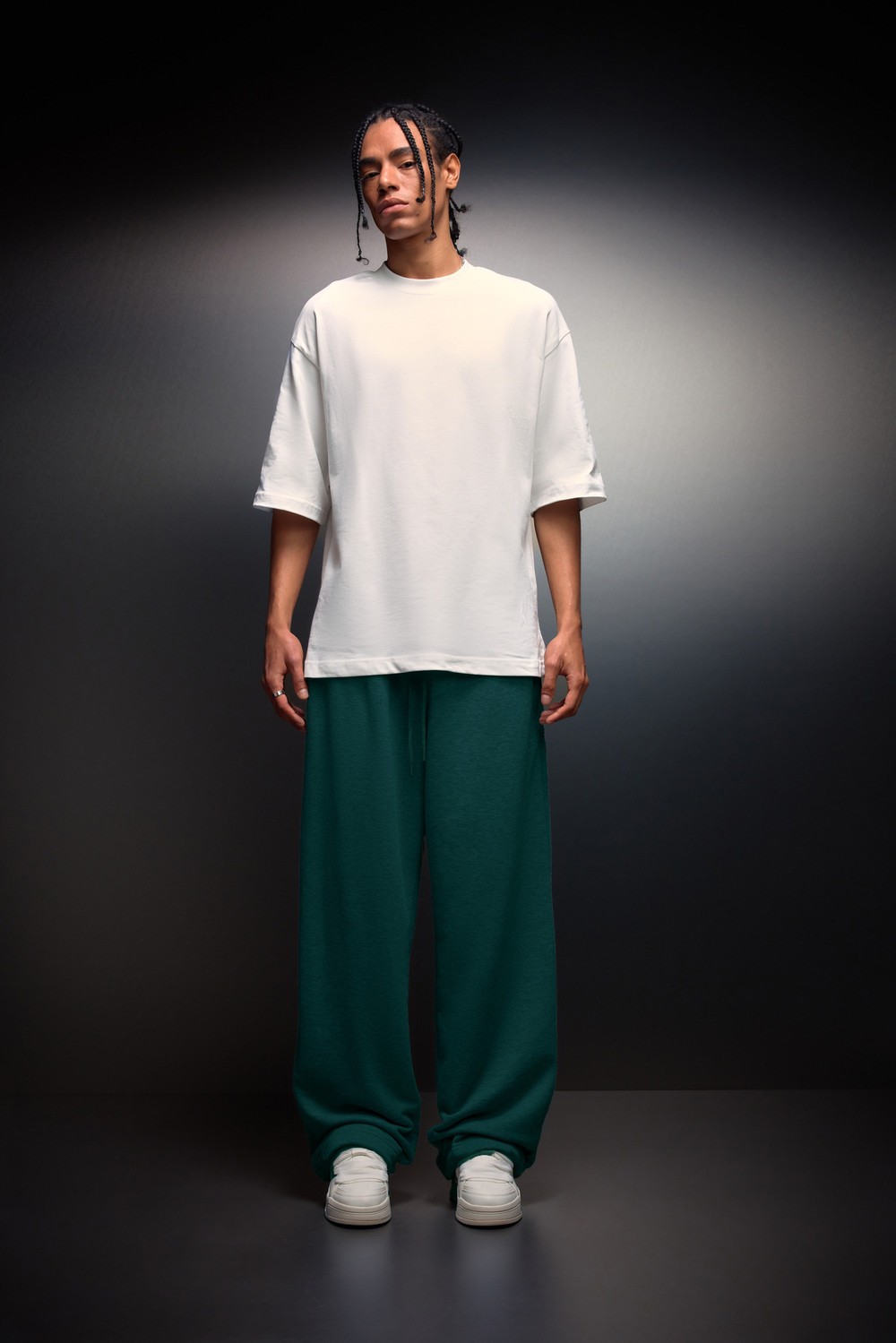 Erkek Slatra Yeşili Basic Baggy Eşofman