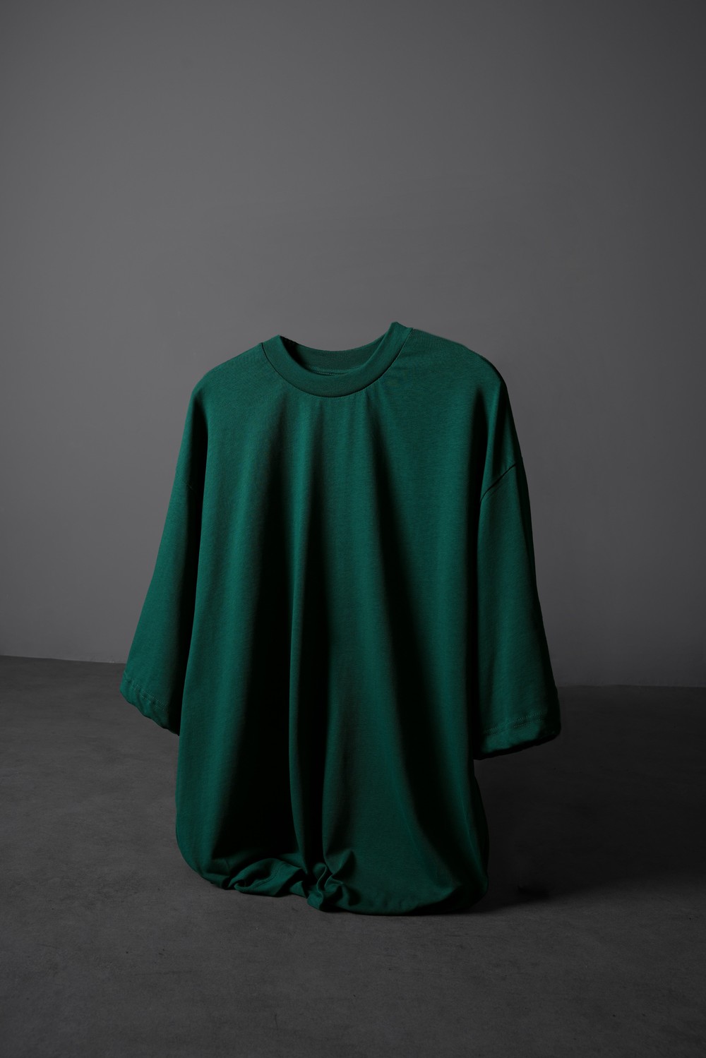 Erkek Slatra Yeşili Oversize Basic Tshirt