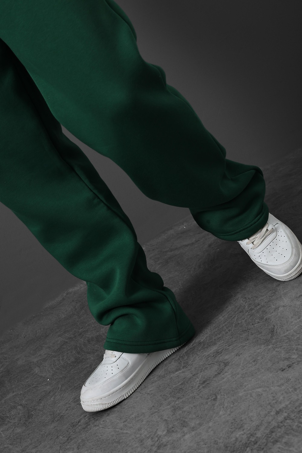 Erkek Yeşil Basic Baggy Kalıp Eşofman