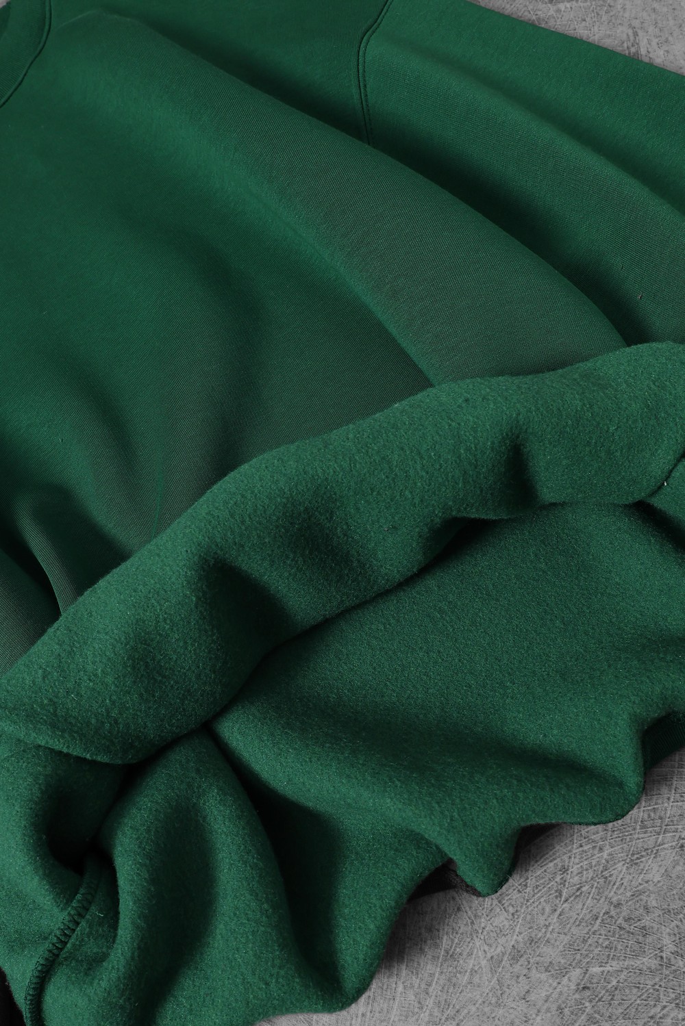 Erkek Yeşil Basic Bisiklet Yaka Oversize Sweatshirt