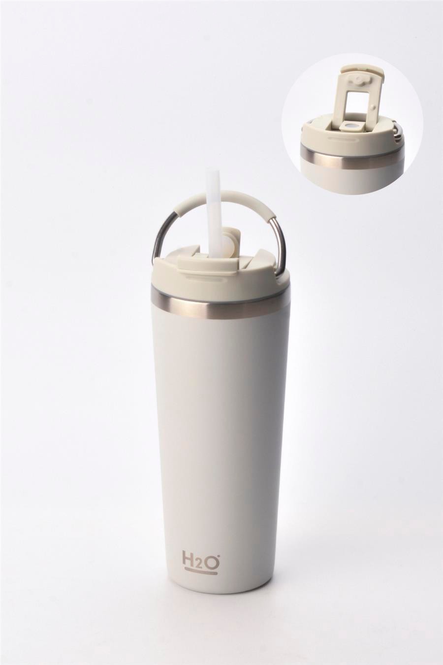 Termos Pipetli Kupa * Gri 660 ML.