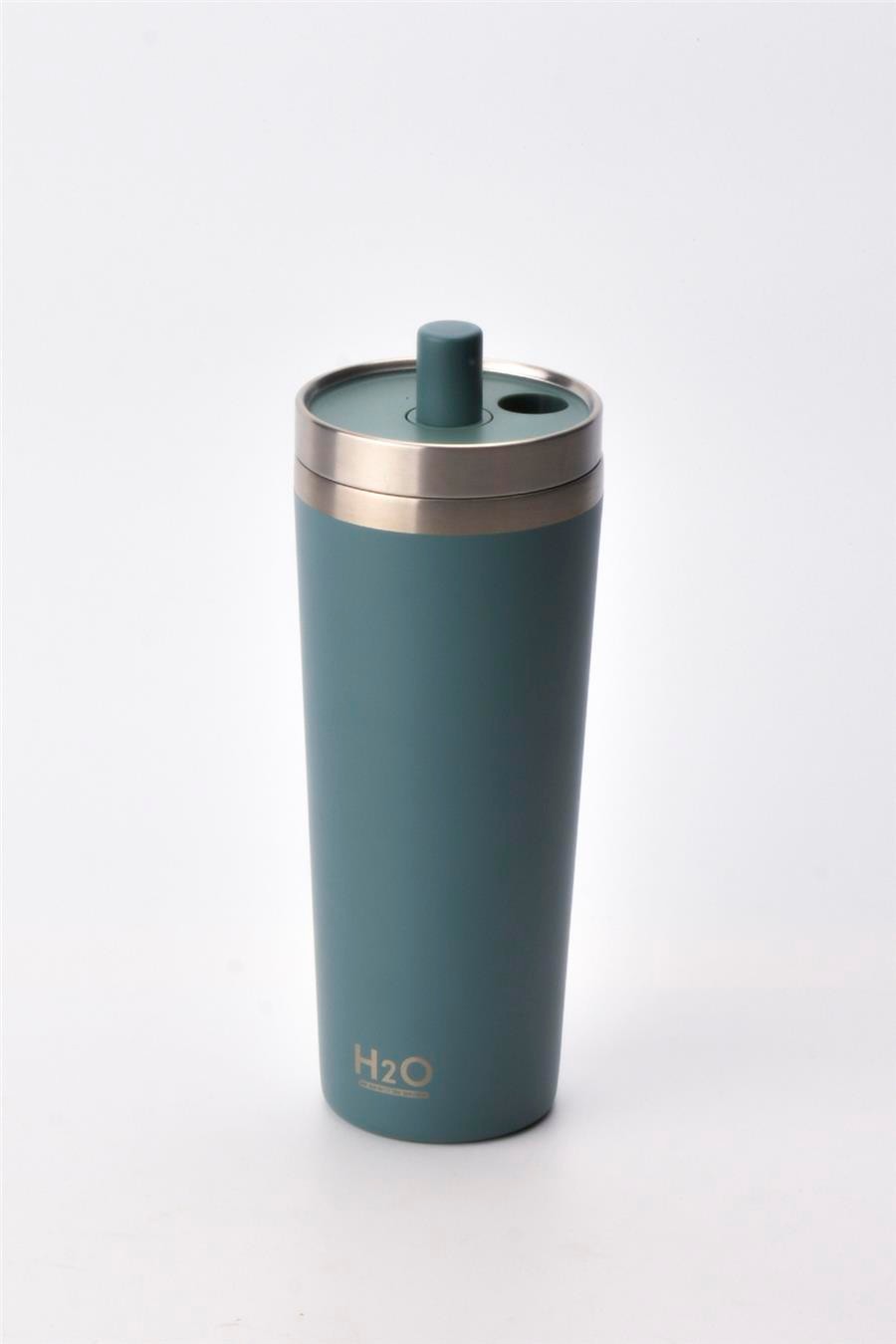 H2O Kapaklı Çelik Pipetli Termos Kupa 6600 ml – Yeşil