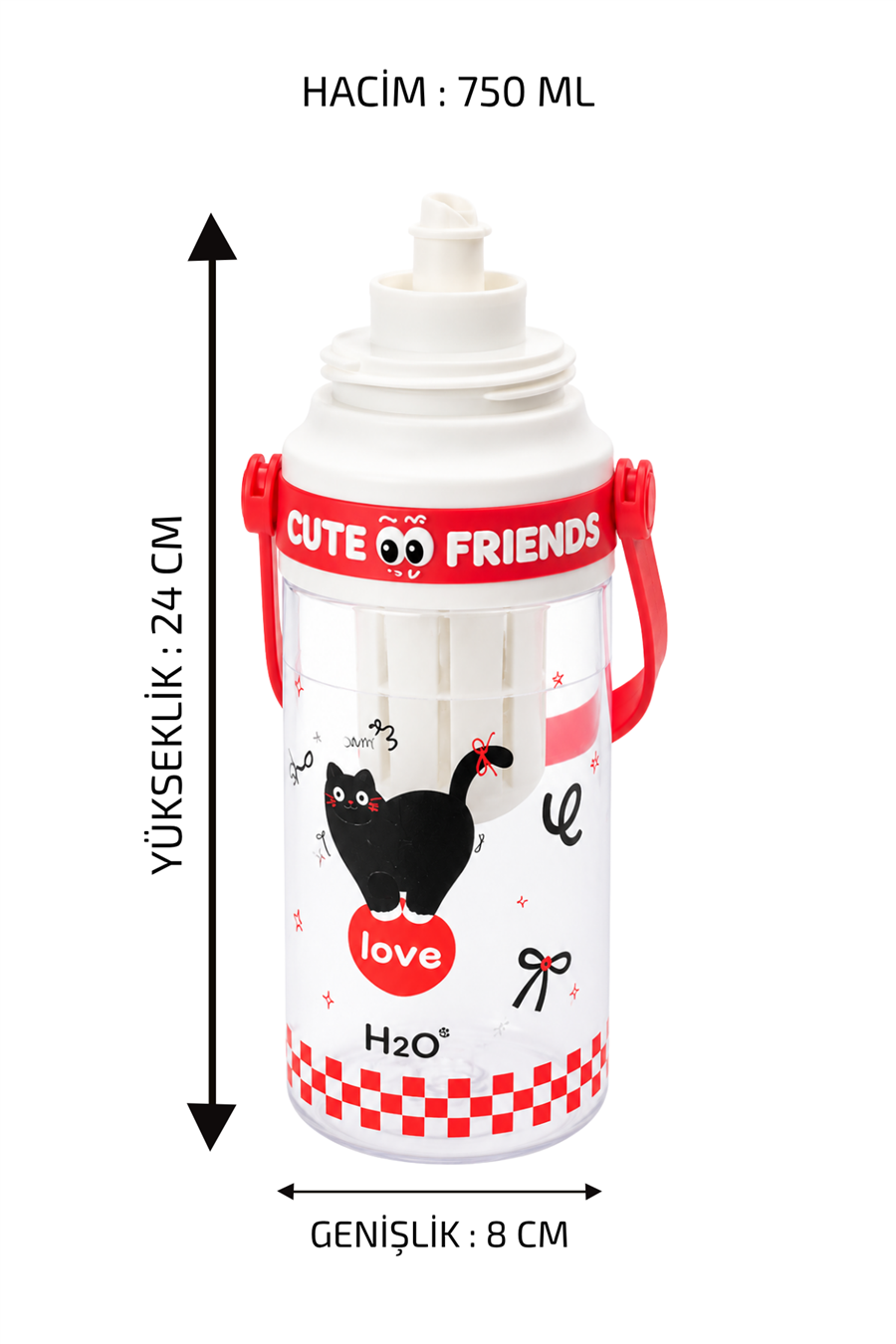 Polikarbon Matara - Sevimli Hayvanlar * 750 ML