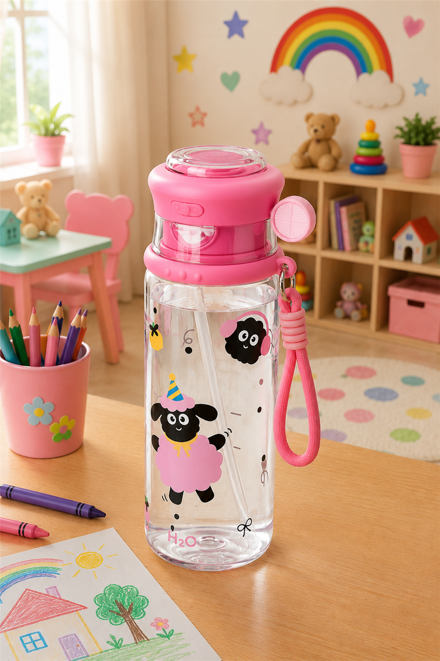 Polikarbon Matara - Eğlenceli Hayvanlar * 780 ML