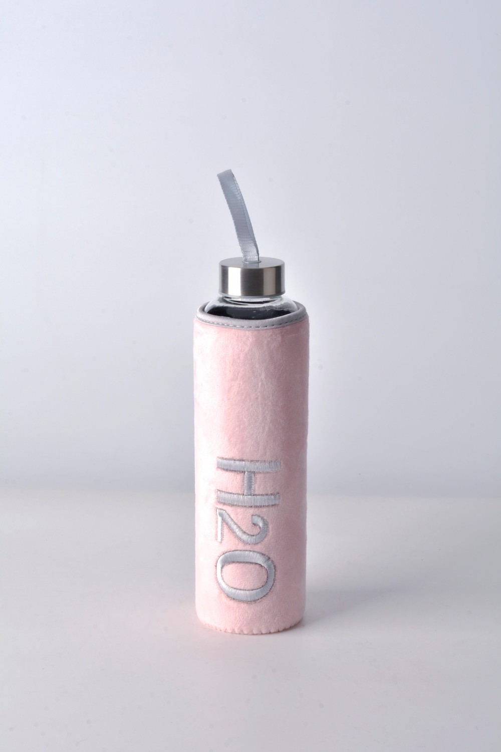 H2O Pelus Kilifli Cam Matara 600 ML