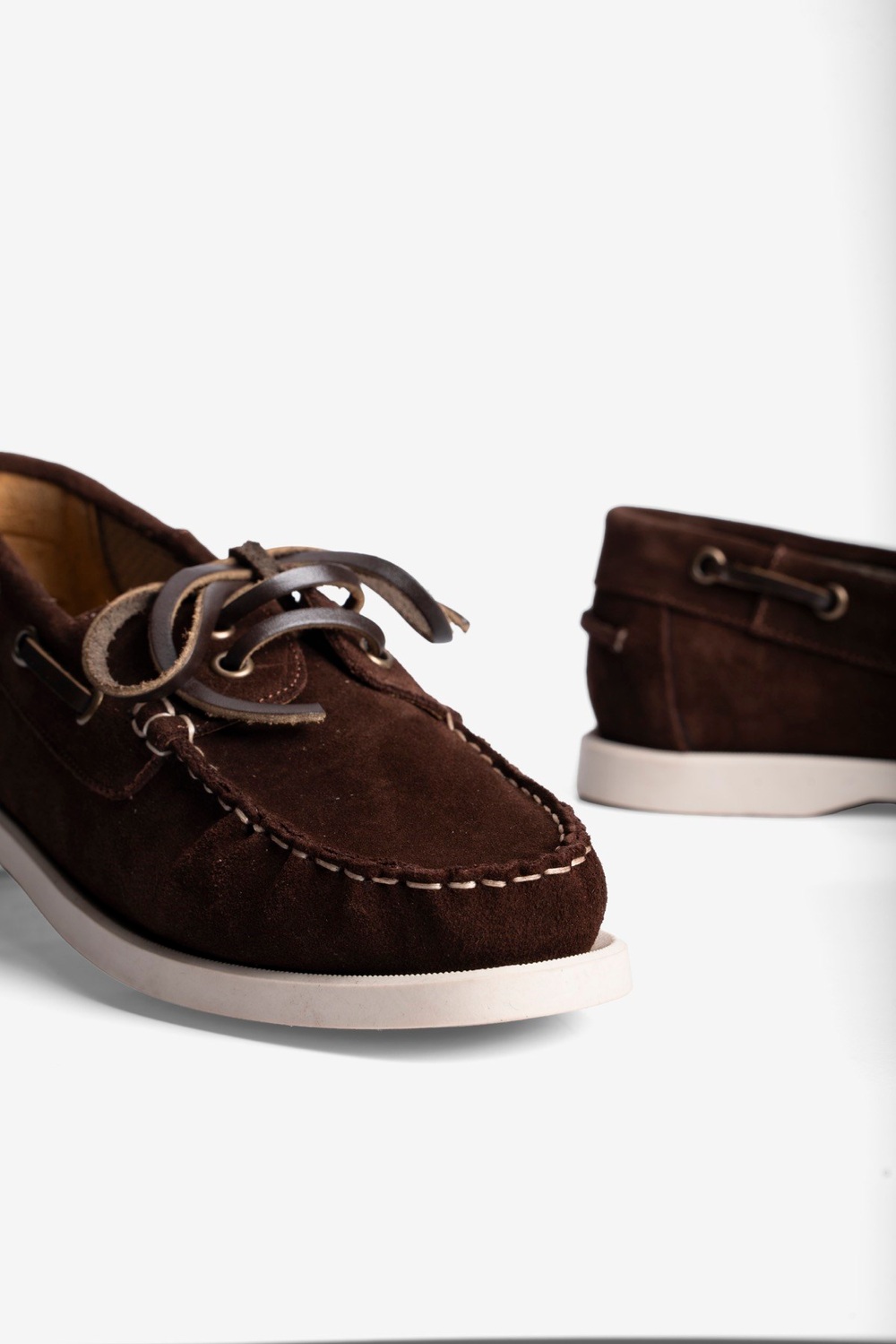 Kadın Hakiki Süet Bağcıklı Loafer Günlük Ayakkabı Torin Kahverengi