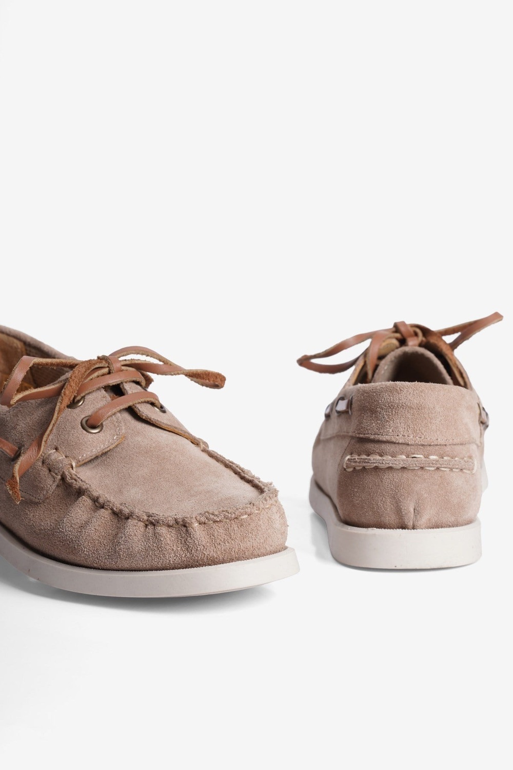 Kadın Hakiki Süet Bağcıklı Loafer Günlük Ayakkabı Torin Vizon