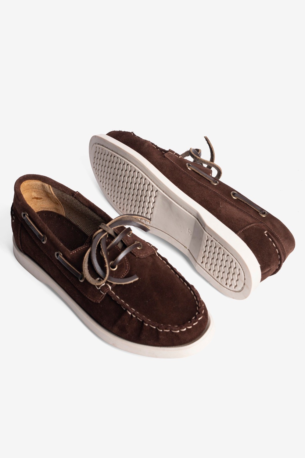 Kadın Hakiki Süet Bağcıklı Loafer Günlük Ayakkabı Torin Kahverengi