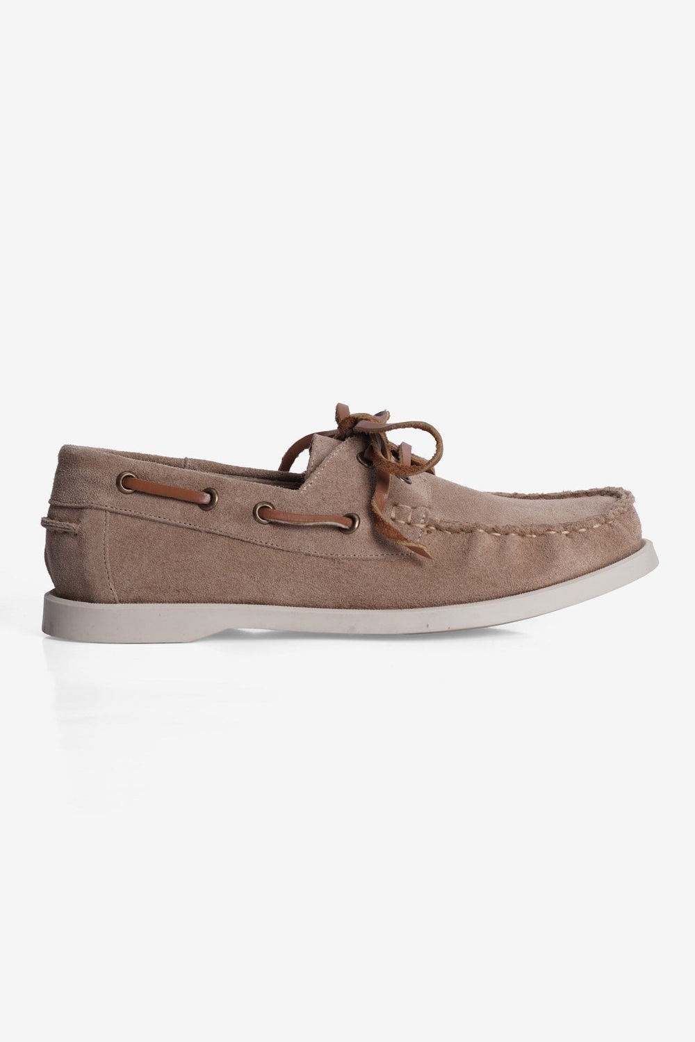 Kadın Hakiki Süet Bağcıklı Loafer Günlük Ayakkabı Torin Vizon