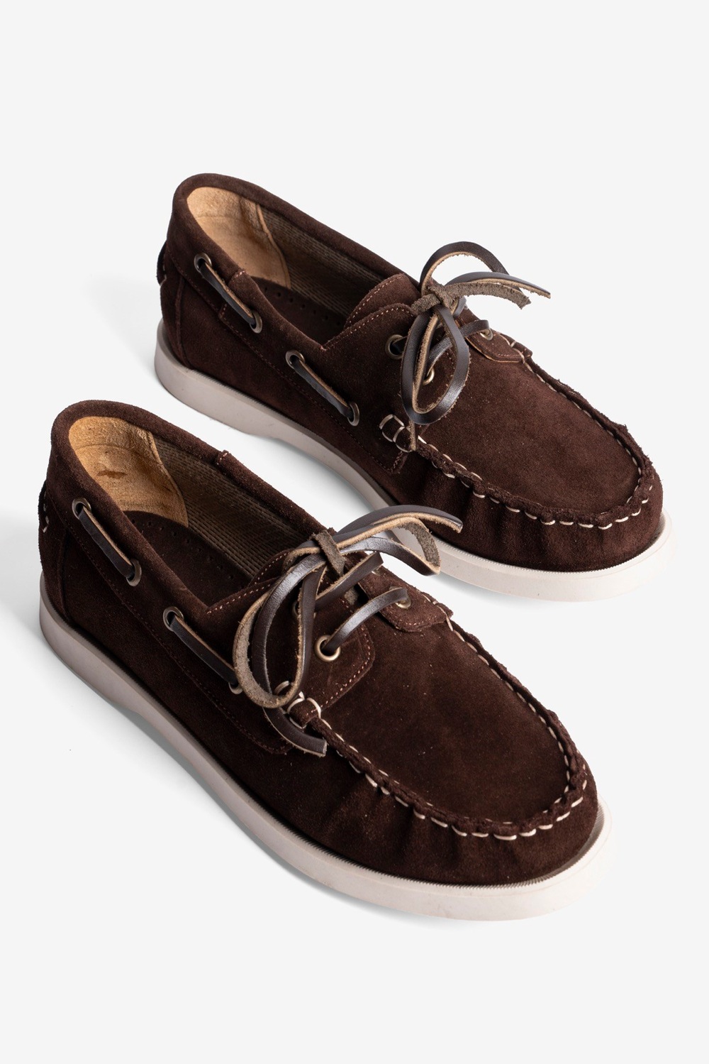 Kadın Hakiki Süet Bağcıklı Loafer Günlük Ayakkabı Torin Kahverengi