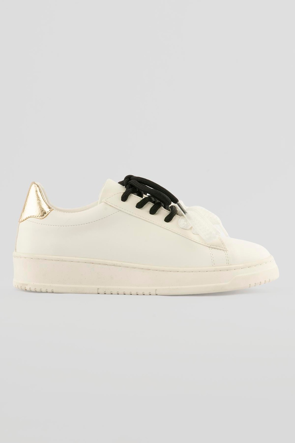 Kadın Sneaker Kalın Taban Çift Bağcıklı Günlük Spor Ayakkabı Elvora Beyaz