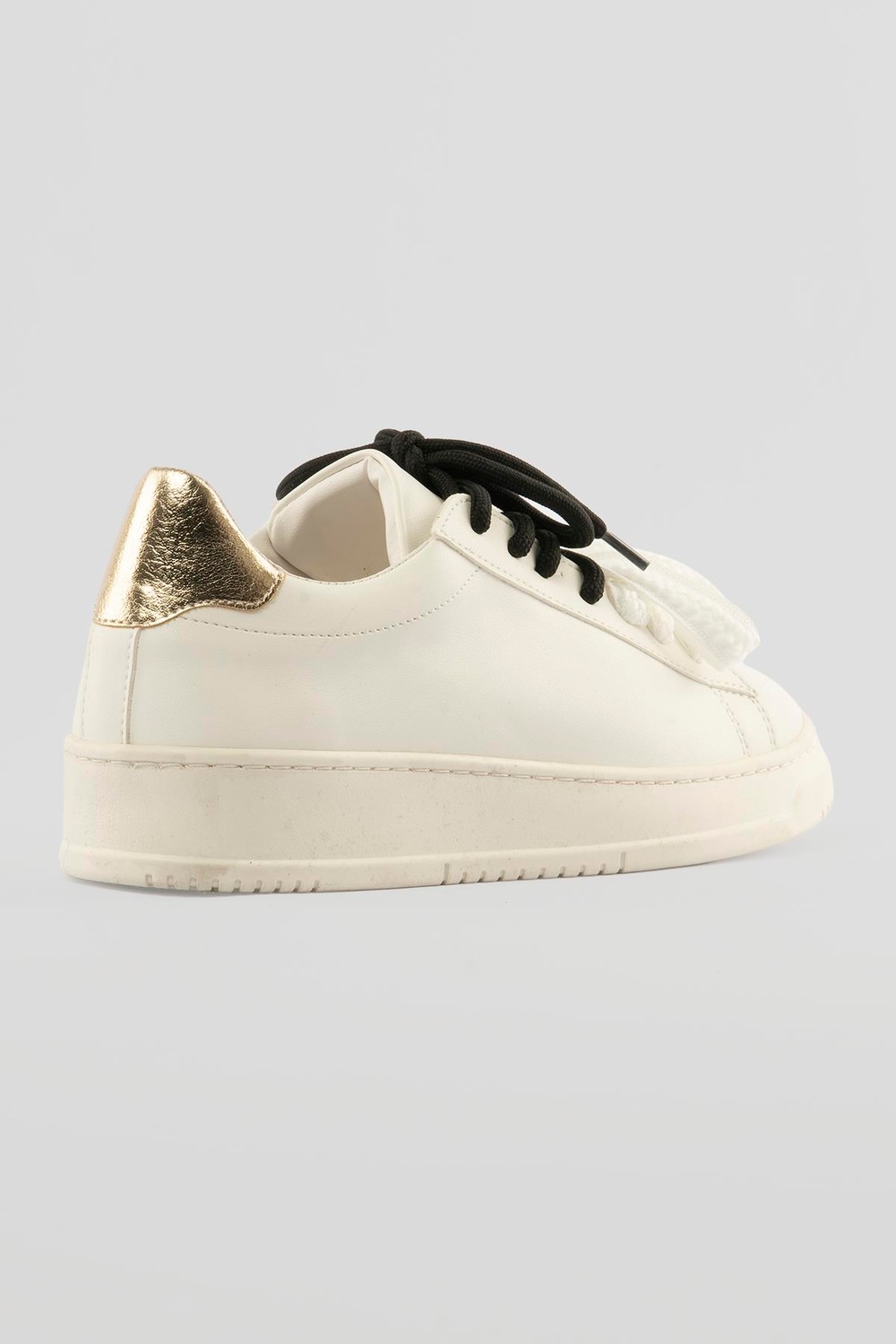 Kadın Sneaker Kalın Taban Çift Bağcıklı Günlük Spor Ayakkabı Elvora Beyaz