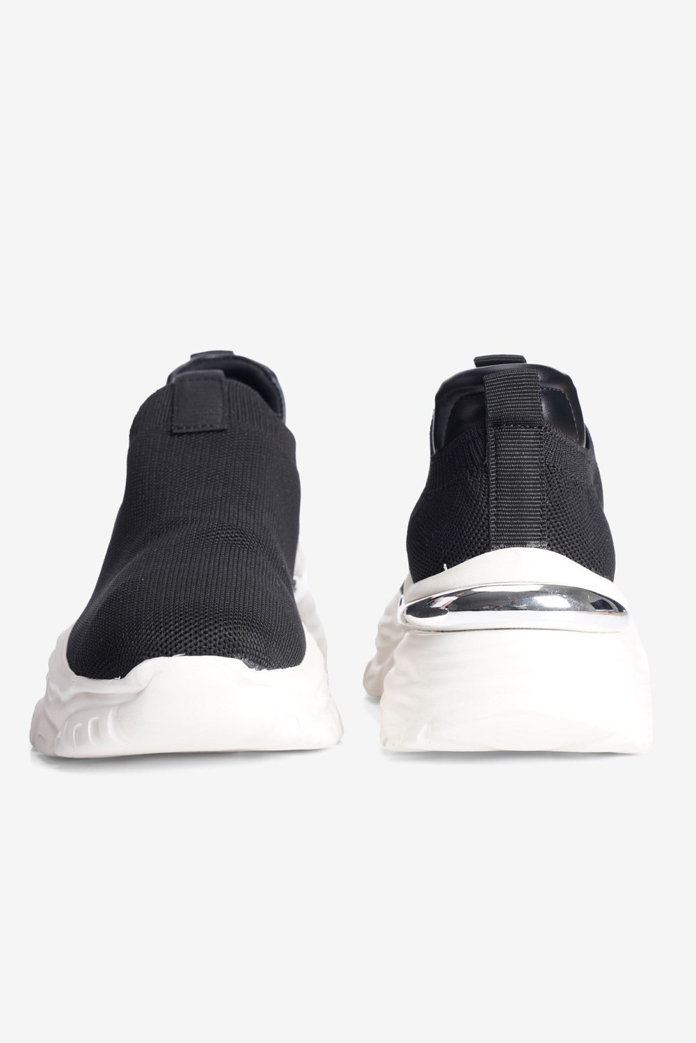 Kadın Sneaker Kalın Taban Slip On Spor Ayakkabı Aurex Siyah 