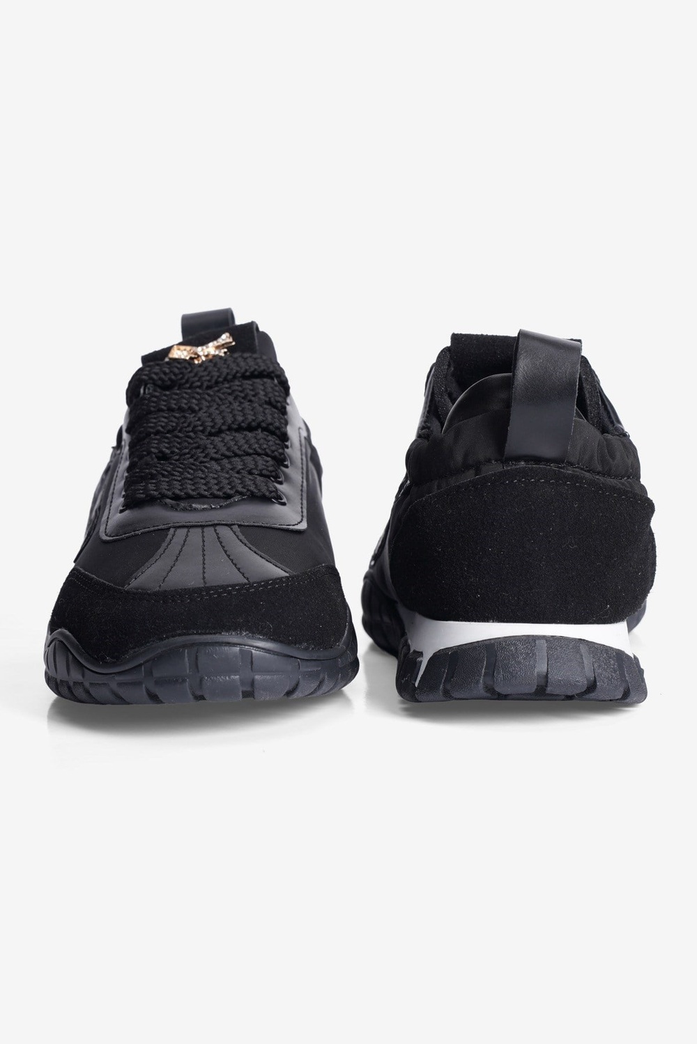Kadın Sneaker Paraşüt Toka Detaylı Lastik Arka Spor Ayakkabı Zephy Siyah