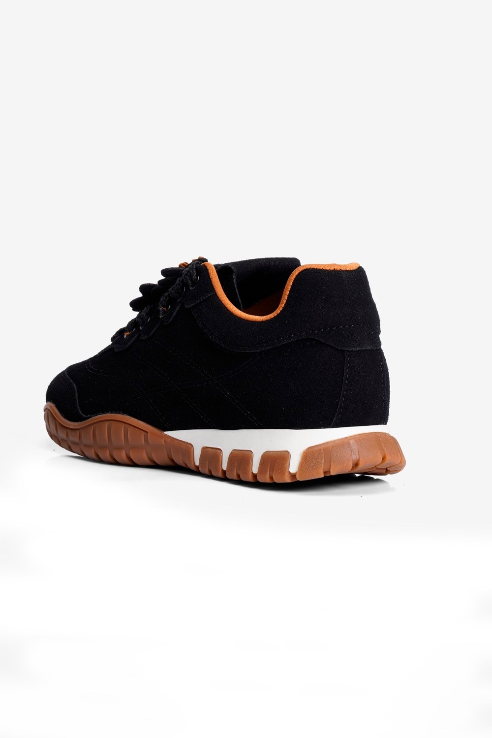 Kadın Süet Sneaker Çiçek Aksesuarlı Günlük Spor Ayakkabı  Nira Siyah