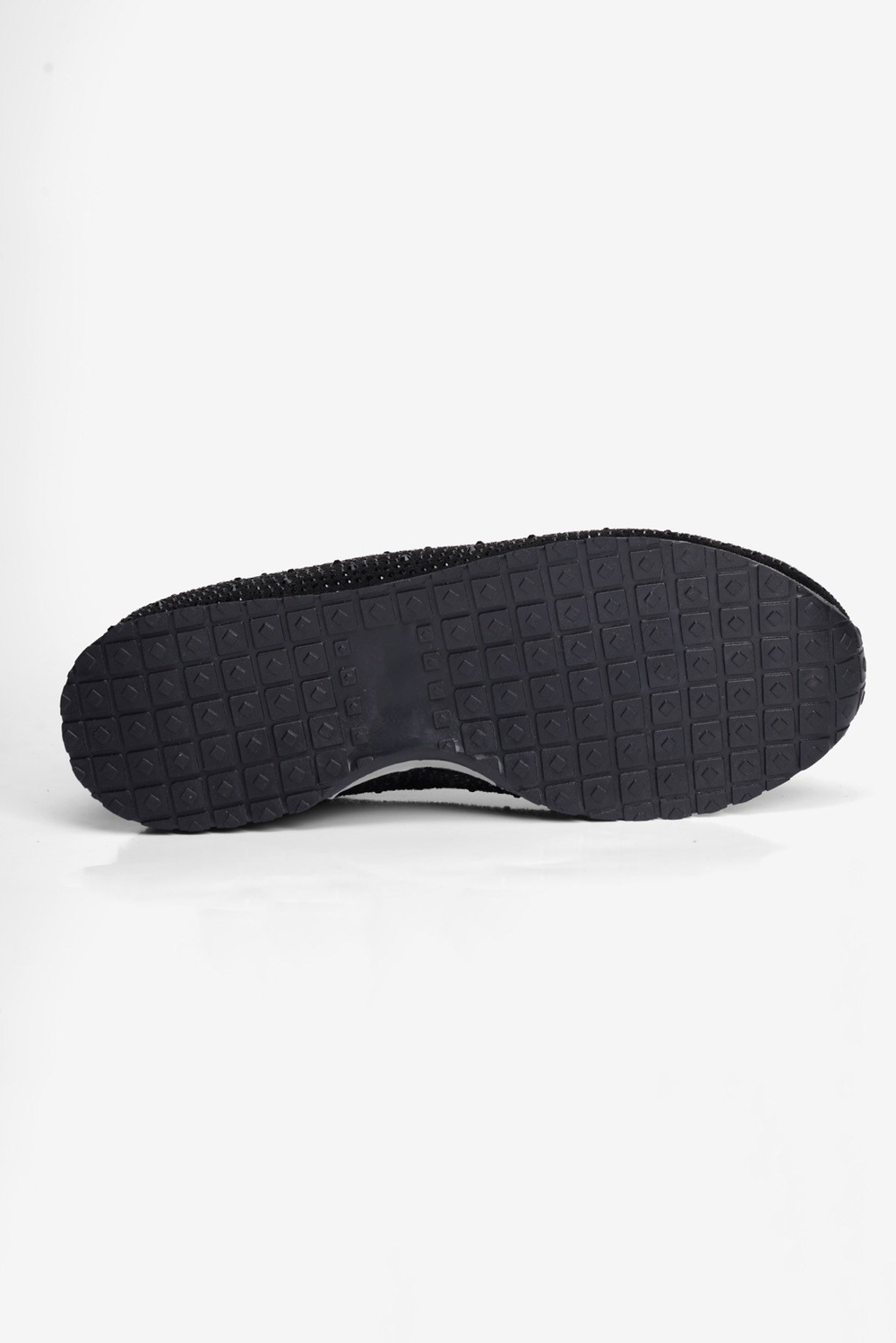 Kadın Süet Sneaker Taşlı Bağcıklı Mely Siyah