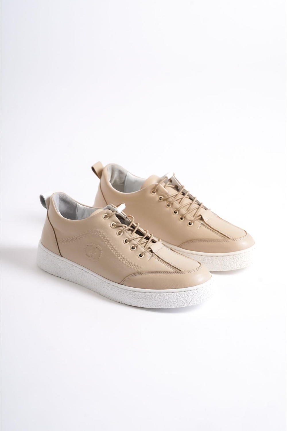 Mubiano Hakiki Deri 4500-BJ Bej Erkek Spor Ayakkabı & Sneaker
