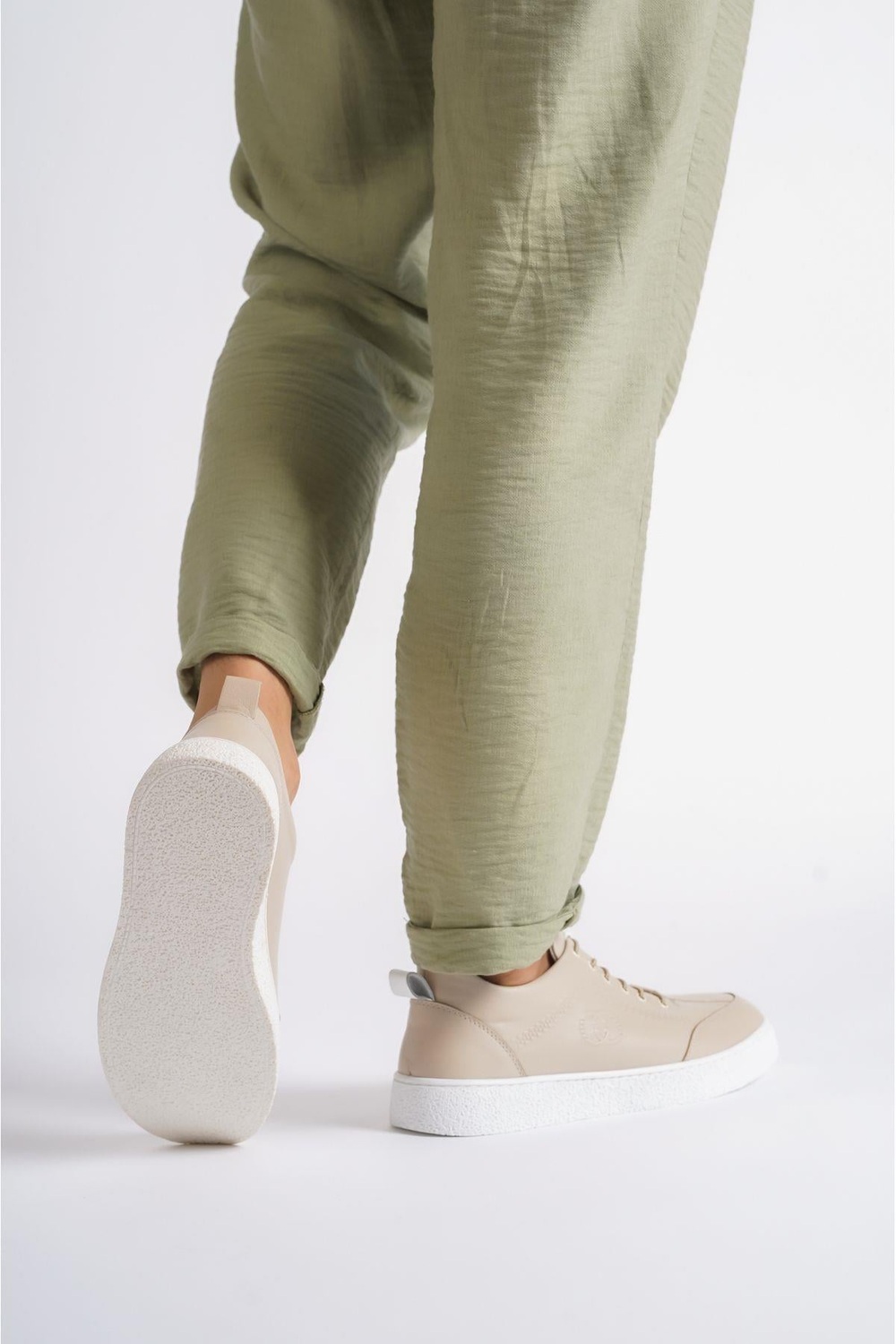 Mubiano Hakiki Deri 4500-BJ Bej Erkek Spor Ayakkabı & Sneaker