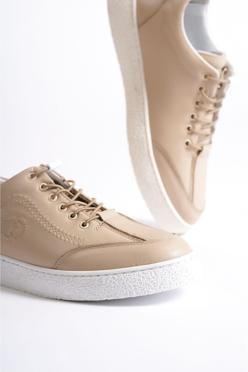 Mubiano Hakiki Deri 4500-BJ Bej Erkek Spor Ayakkabı & Sneaker