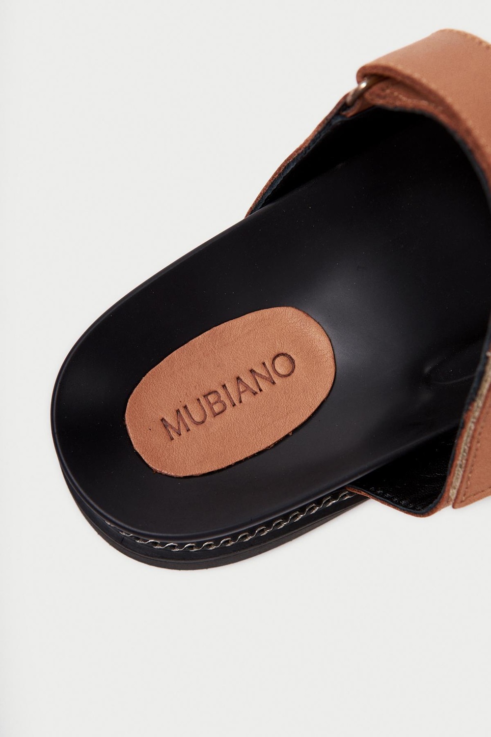Mubiano Hakiki Deri MB3838-TB Ortopedik Taban Kadın Taba Terlik