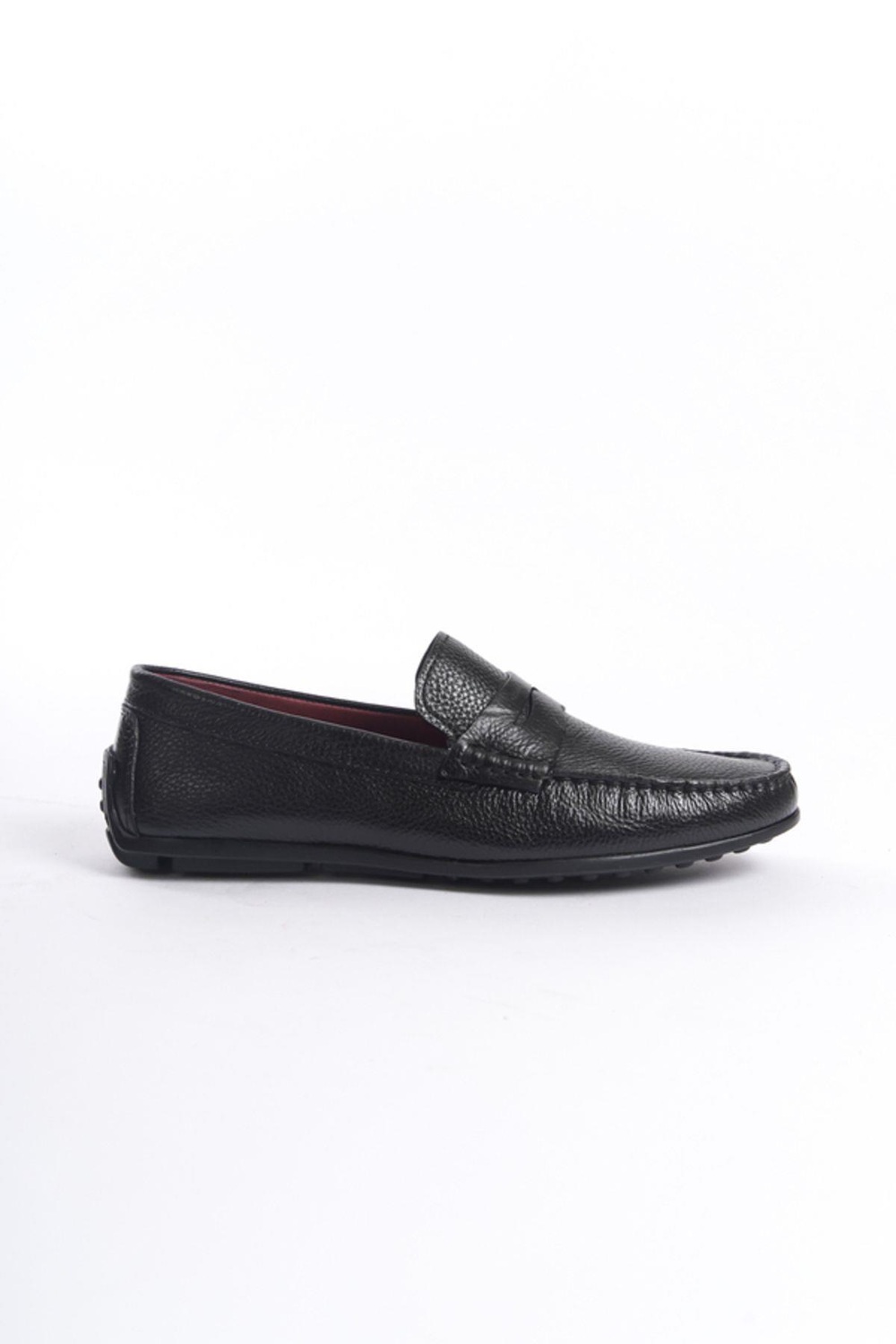 Mubiano Hakiki Deri MBABD274-S Erkek Siyah Loafer