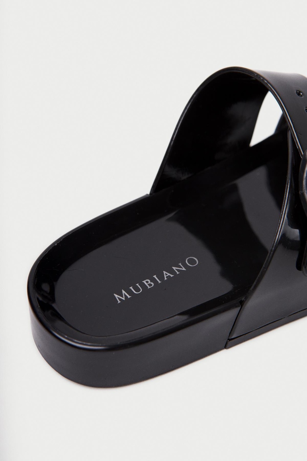 Mubiano Summer Kadın Jelly Mat Siyah Düz Terlik-MSTB146-S