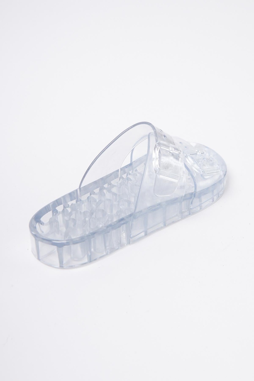Mubiano Summer Kadın Jelly Şeffaf Cam Düz Terlik-MSTB188-CM