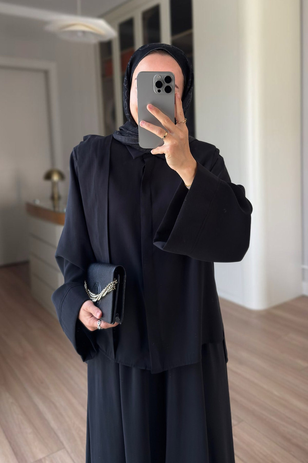 Alya Vatkalı Salaş Takım - Siyah