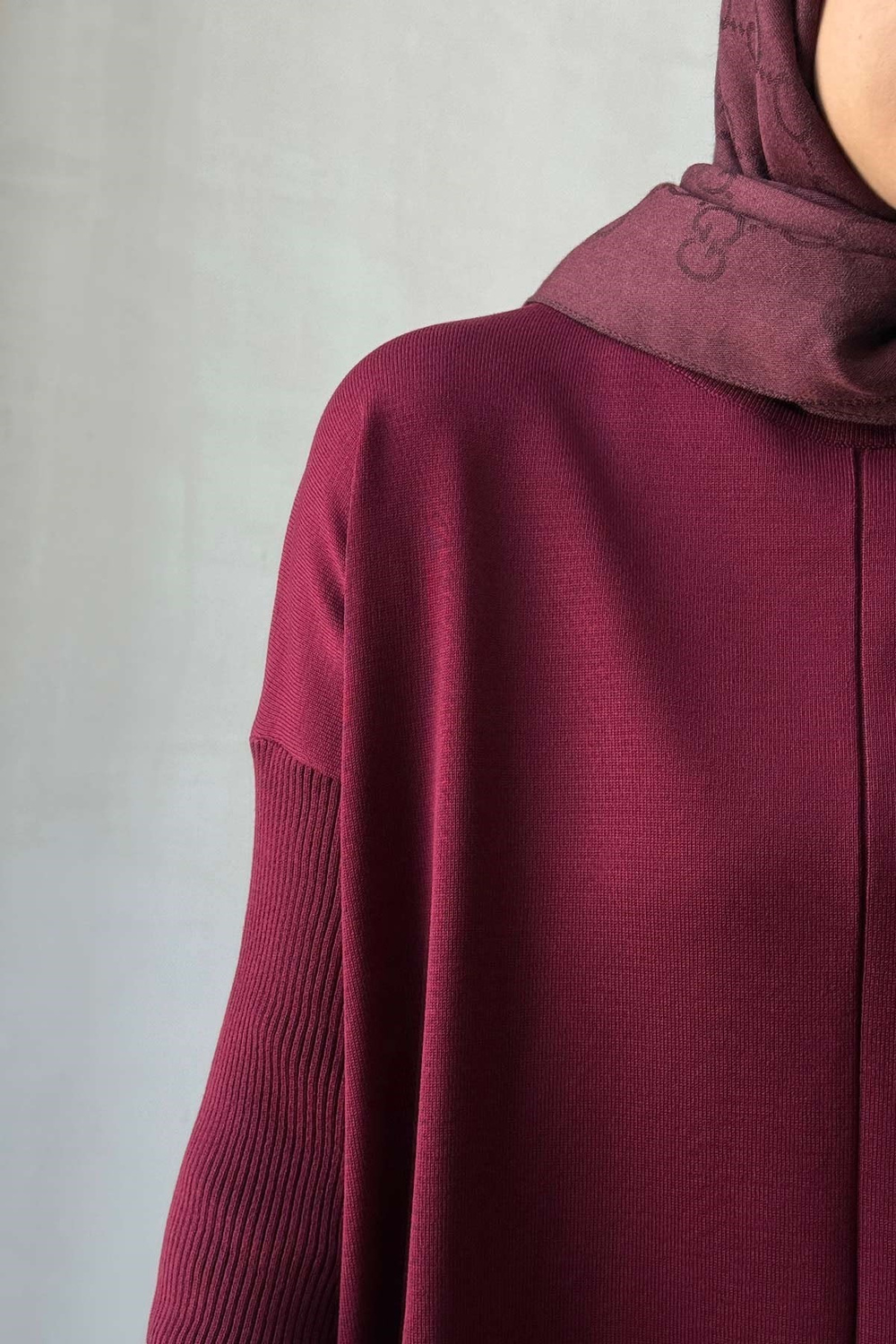 Mira Merserize Tunik - Bordo