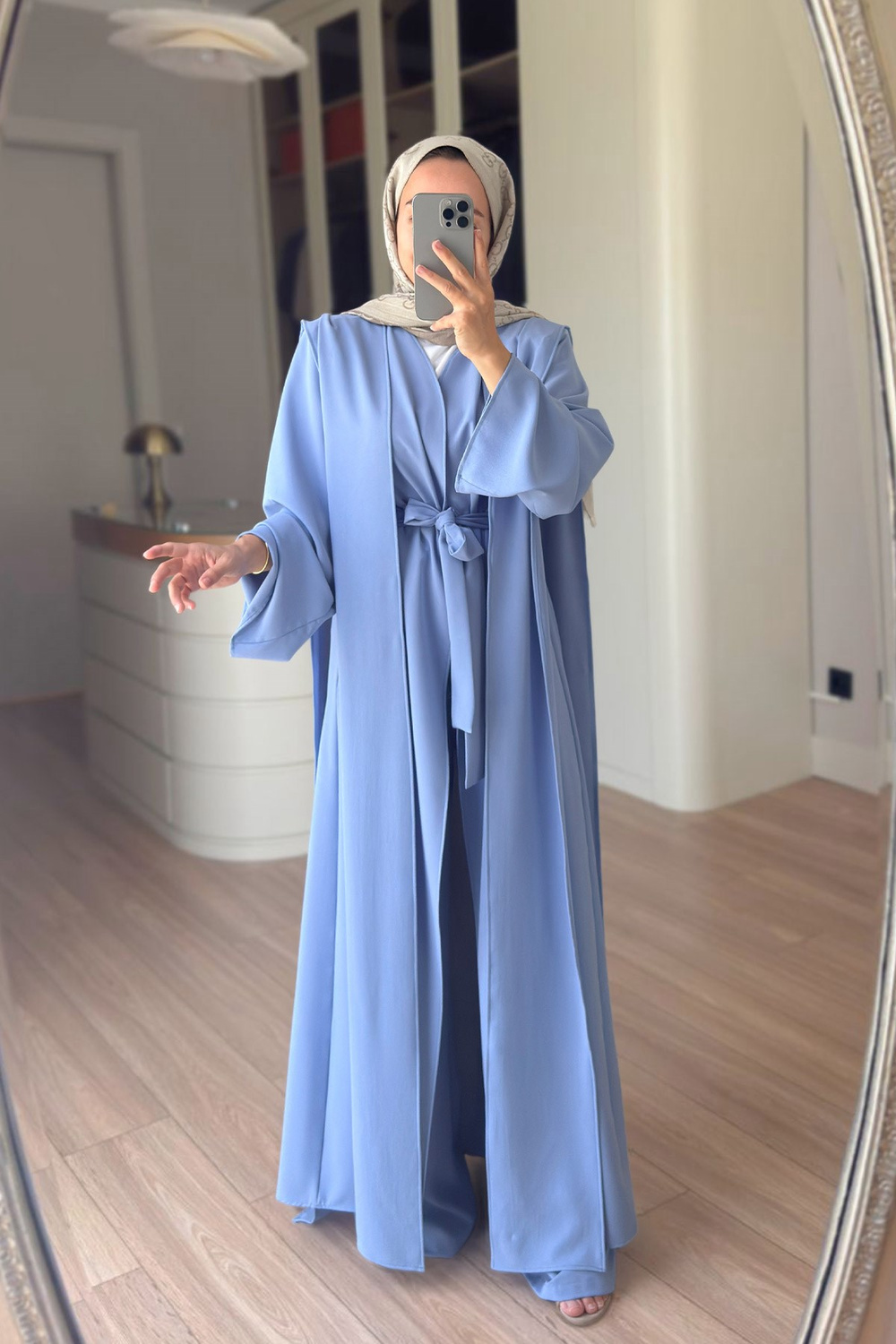 Naia Abaya Takım - Mavi