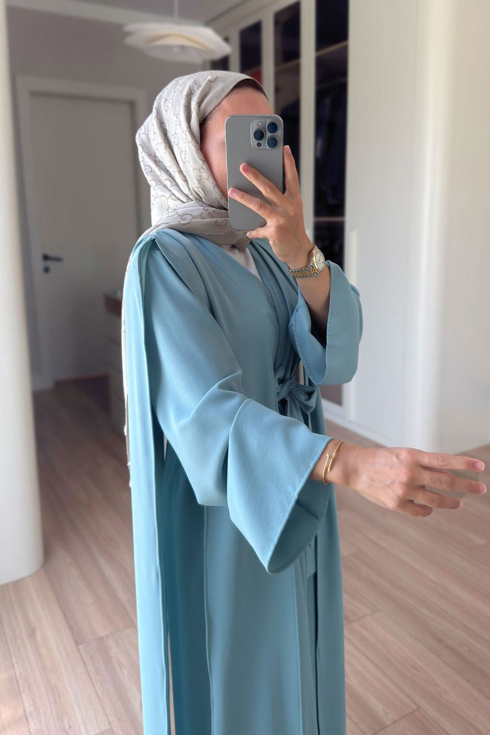 Naia Abaya Takım - Su Yeşili