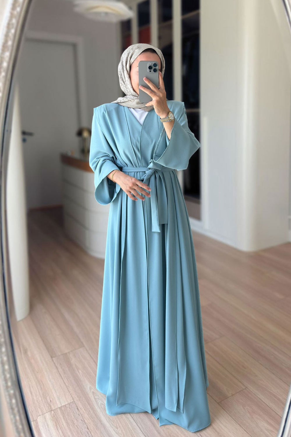 Naia Abaya Takım - Su Yeşili