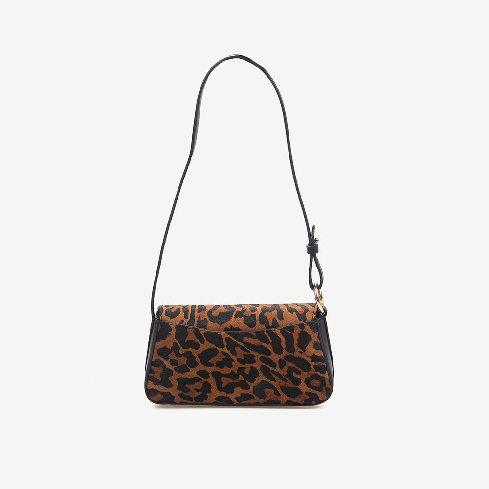 Guess Domitilla Siyah-Kahve-Leopar Kadın Omuz Çantası HWLO7529780