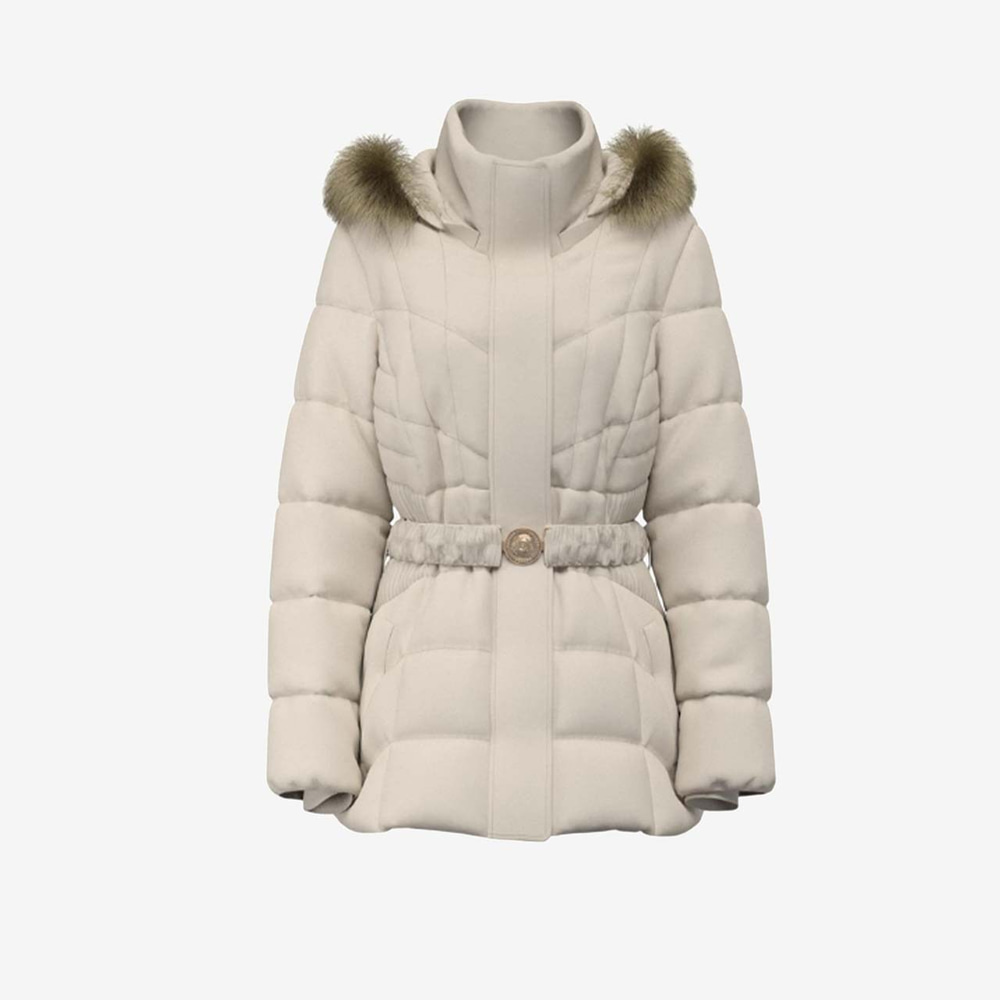 Guess Kemer Detaylı Fermuarlı Kısa Kadın Mont W6BL38W4087