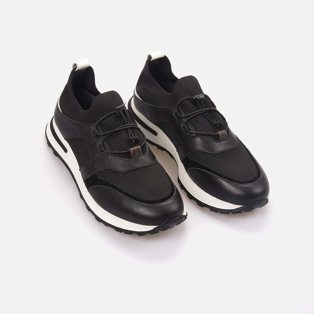 Mocassini Erkek Hakiki Deri Siyah Spor & Sneaker Ayakkabı