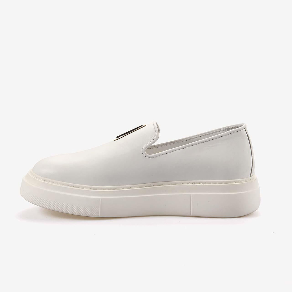 Mocassini Hakiki Deri Erkek Spor & Sneaker Beyaz Sipiro Ayakkabı